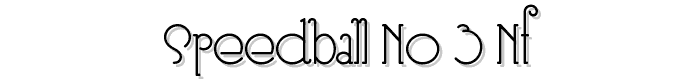 Speedball No 3 NF font